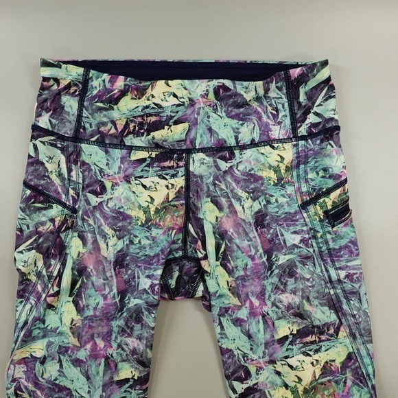 Lululemon Inspire Crop Leggings Womens 6 Iridescent Multi All Full-On Luxtreme - Picture 3 of 16